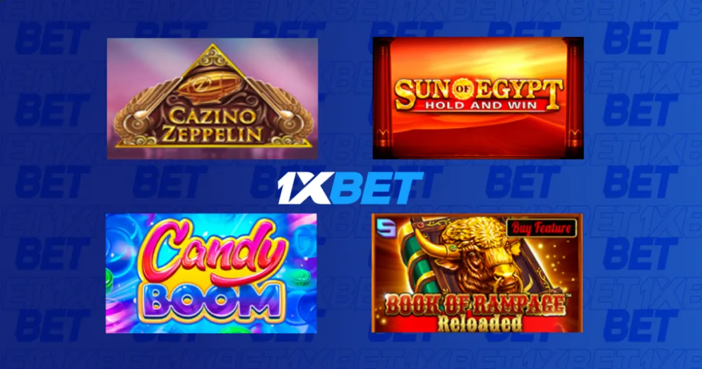 Variety of online casino games in 1xBet