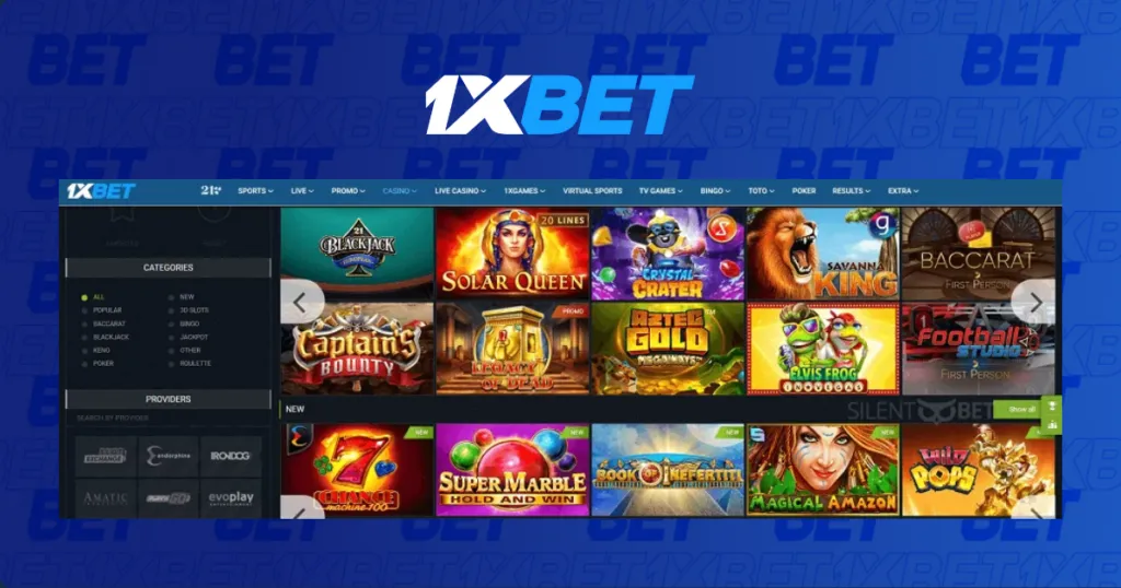 Slots with free demo play in 1xBet Online Casino