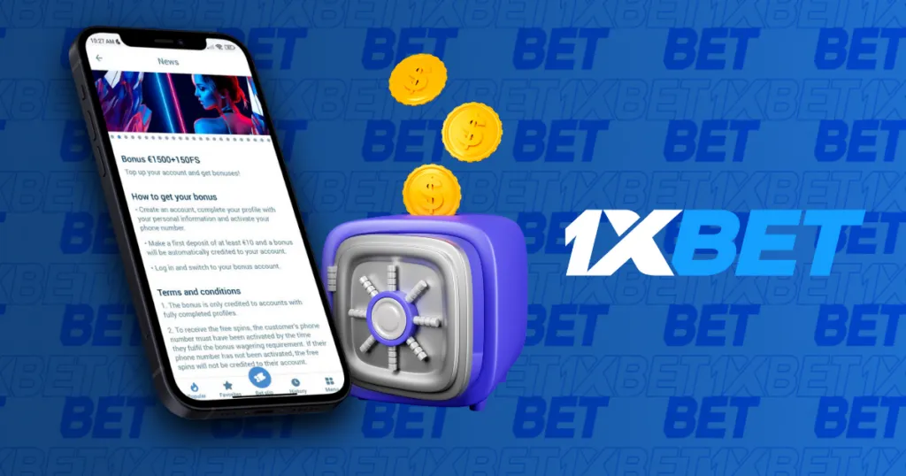 Bonuses and promotions in the 1xBet app on Android